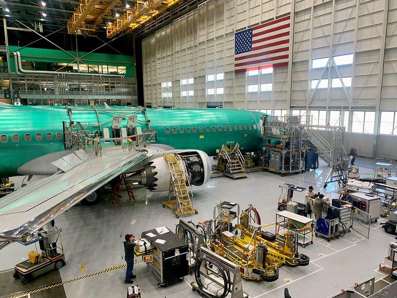 Boeing 737 production line