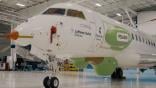 Lufthansa Technik Defense installing the Pegasus signal intelligence system on a Bombardier Global 6000 in a hangar